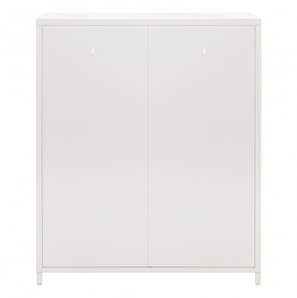 ΜΕΤΑΛΛΙΚΟ ΝΤΟΥΛΑΠΙ ΒΙΤΡΙΝΑ FB99571.02 ΛΕΥΚΟ 80x37-40x102Y εκ. 5