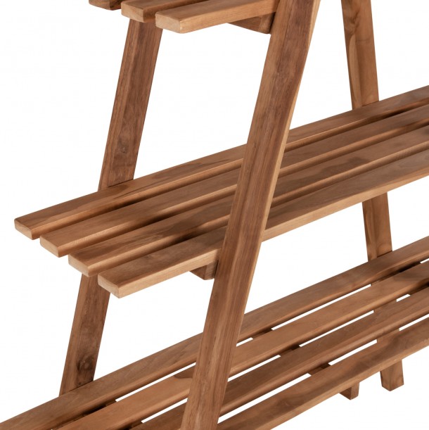 ΒΙΒΛΙΟΘΗΚΗ FB97895 TEAK ΞΥΛΟ ΣΕ ΦΥΣΙΚΟ ΧΡΩΜΑ 120x33x180Y εκ. 3