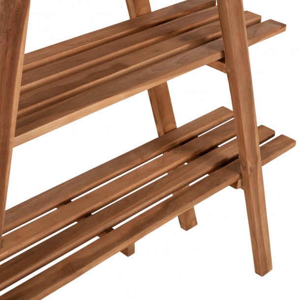 ΒΙΒΛΙΟΘΗΚΗ FB97895 TEAK ΞΥΛΟ ΣΕ ΦΥΣΙΚΟ ΧΡΩΜΑ 120x33x180Y εκ. 4