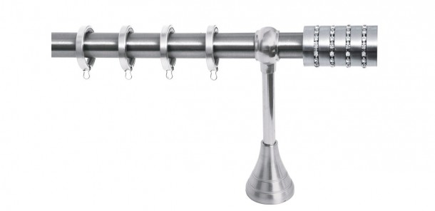 Κουρτινόξυλο Σταθερό Φ25 Inox No7 0