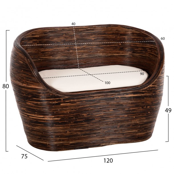 ΣΕΤ ΣΑΛΟΝΙ ΕΞΩΤ.ΧΩΡΟΥ HOMEN FB96109.02 4TMX ΚΑΦΕ RATTAN-ΓΥΑΛΙ 1