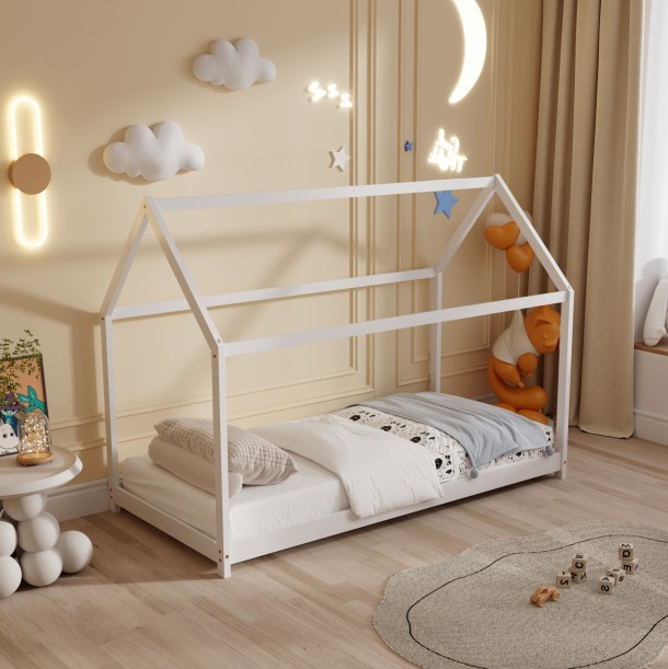 ΚΡΕΒΑΤΙ ΠΑΙΔΙΚΟ FB9678.03 τ.MONTESSORI ΞΥΛΟ ΠΕΥΚΟ ΛΕΥΚΟ- 140x70εκ 4