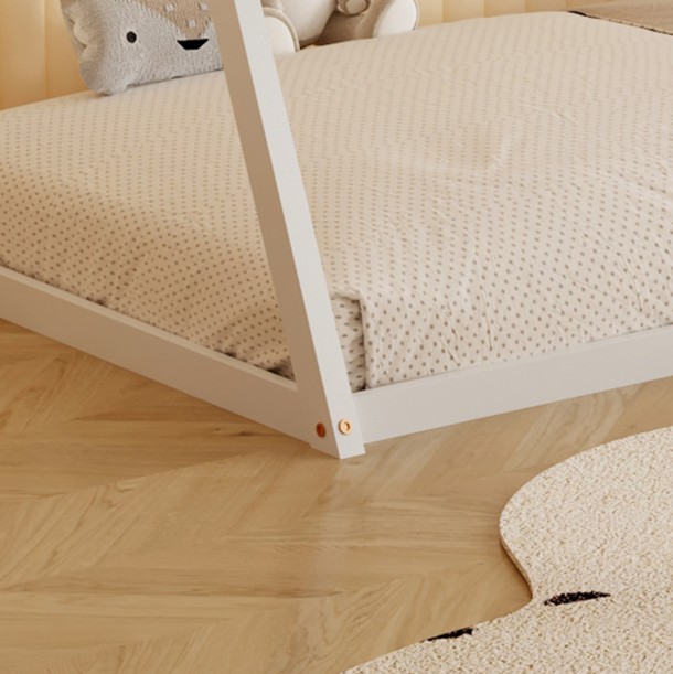 ΚΡΕΒΑΤΙ ΠΑΙΔΙΚΟ FB9681.03 τ.MONTESSORI ΜΑΣΙΦ ΞΥΛΟ ΠΕΥΚΟΥ ΛΕΥΚΟ0 190x90εκ 5