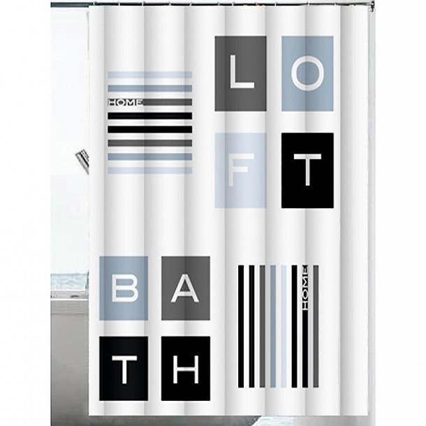 Κουρτίνα Μπάνιου Υφασμάτινη Bath 180Χ200 εκ. Κ10-20 0