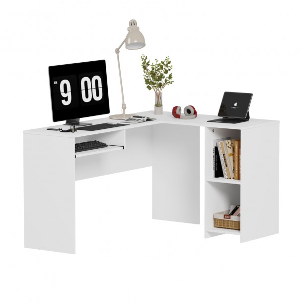 ΓΩΝΙΑΚΟ ΓΡΑΦΕΙΟ FB92135.03 MDF ΣΕ ΛΕΥΚΟ 140x120x75Υεκ 0