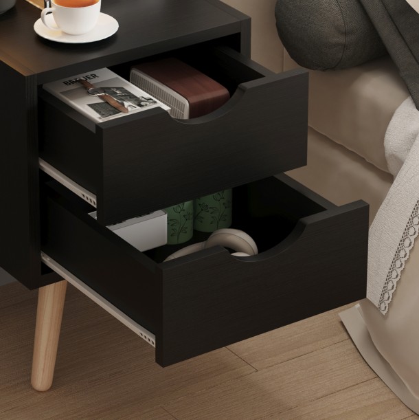ΚΟΜΟΔΙΝΟ FB92472.02 ΜΕΛΑΜΙΝΗ-2 ΣΥΡΤΑΡΙΑ-WENGE 29,7x29,7x45Υεκ 5
