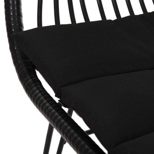 ΠΟΛΥΘΡΟΝΑ ΜΕ ΜΑΞΙΛΑΡΙ ΜΕΤΑΛΛΙΚΗ FB95450.32 ΜΕ WICKER ΜΑΥΡΟ 58x59x82Υεκ. 8