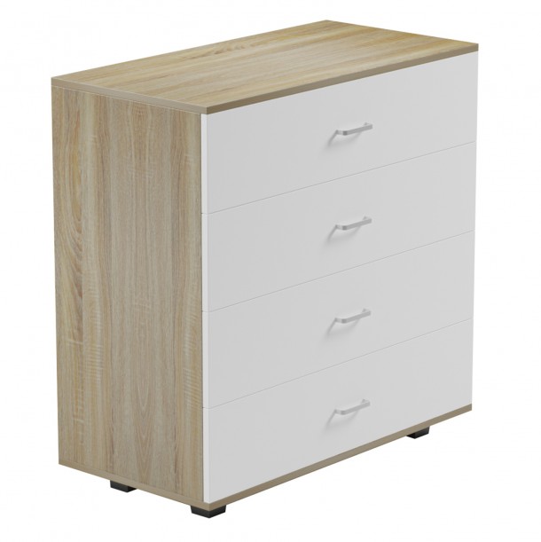 ΣΥΡΤΑΡΙΕΡΑ ΜΕΛΑΜΙΝΗΣ ME 4 ΣΥΡΤΑΡΙΑ SONAMA FB98996.04 80x40x83Yεκ. 3