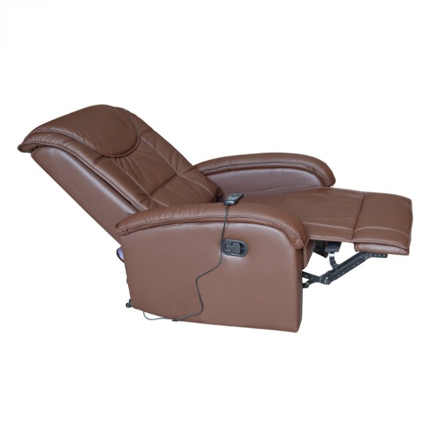 ΠΟΛΥΘΡΟΝΑ ΜΕ ΜΗΧΑΝΙΣΜΟ MASSAGE FB90026.03 PU ΚΑΦΕ ΣΚΟΥΡΟ 80x96x97 εκ. 3