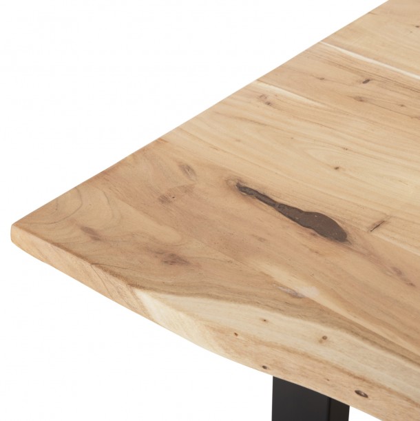 ΤΡΑΠΕΖΙ ΤΡΑΠΕΖΑΡΙΑΣ SOFIA SLIM FB98500.21 ΜΑΣΙΦ ΞΥΛΟ ΑΚΑΚΙΑΣ 160x92x78Υεκ. 5