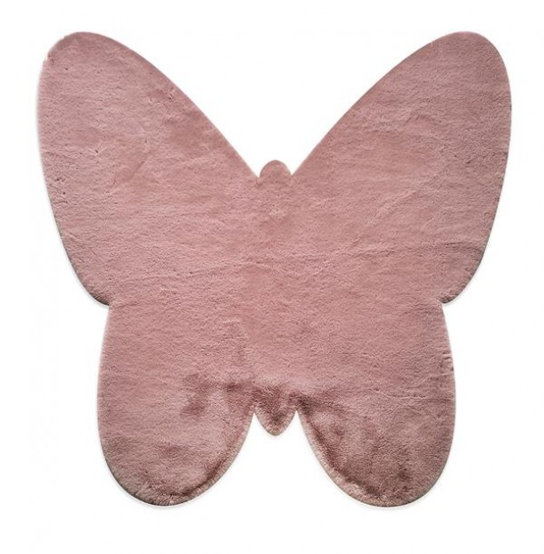 Χαλί Puffy JM7 Dark Pink Butterfly Antislip  0