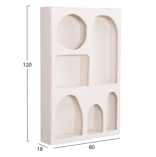 ΡΑΦΙΕΡΑ-ΚΟΜΜΟ FB918059 MDF ΣΕ ΥΠΟΛΕΥΚΟ 80x18x120Υεκ. 1