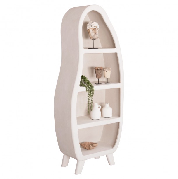 ΡΑΦΙΕΡΑ FB918067 MDF ΣΕ ΥΠΟΛΕΥΚΟ ΧΡΩΜΑ 80x38x196Υεκ. 0
