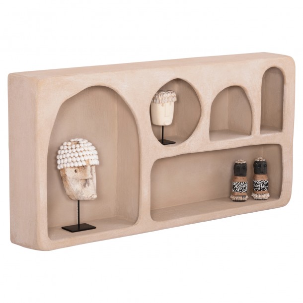 ΡΑΦΙ ΤΟΙΧΟΥ FB918063.02 MDF ΣΕ ΚΑΦΕ 120x18x60Υεκ. 0