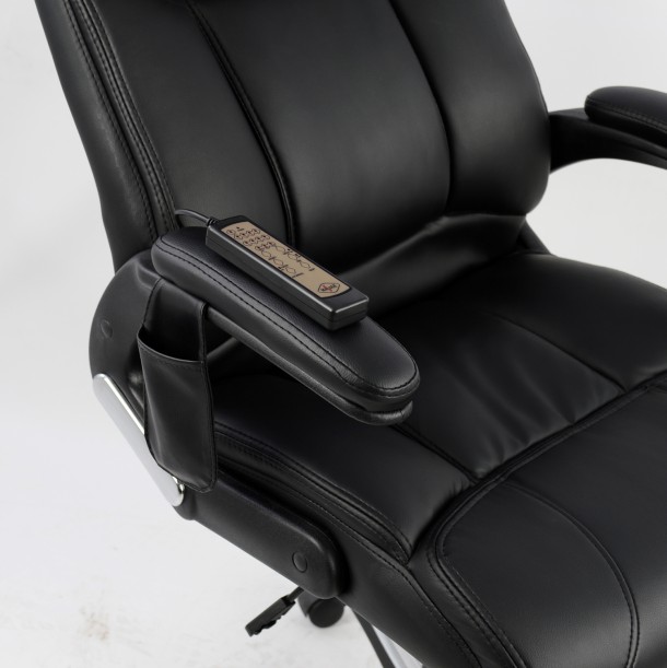 ΚΑΡΕΚΛΑ ΓΡΑΦΕΙΟΥ FB91050.01 ΜΕ MASSAGE ΜΑΥΡΗ 62x70x127Y εκ. 2