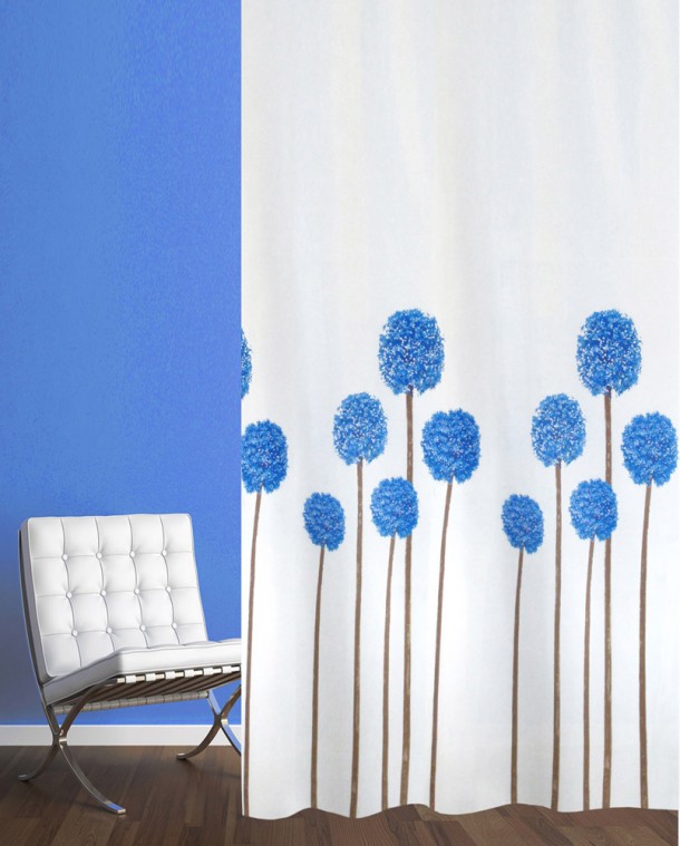 ΚΟΥΡΤΙΝΑ ΜΠΑΝΙΟΥ LAVENDER 180(Μ)X180(Υ) ΜΠΛΕ 0