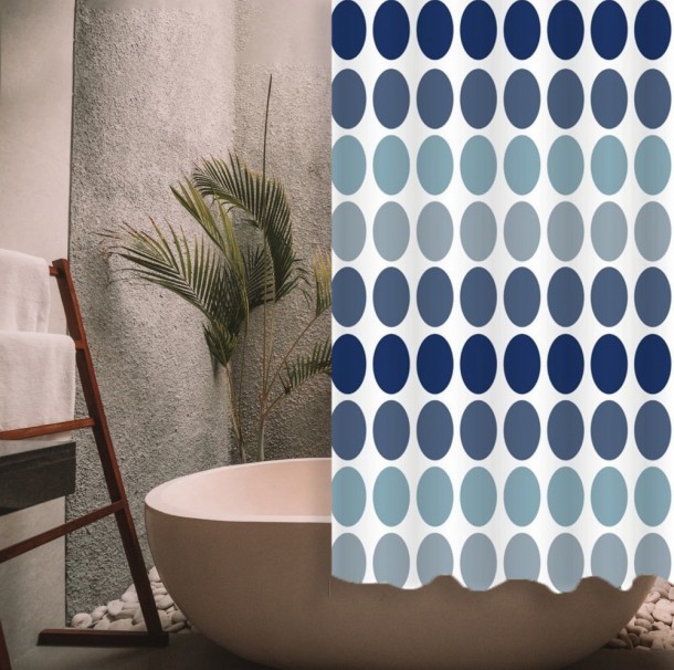 ΚΟΥΡΤΙΝΑ ΜΠΑΝΙΟΥ DOTS 180(Μ)X200(Υ) 0