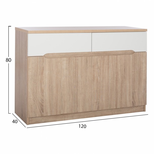 ΜΠΟΥΦΕΣ FB92234.02 2 ΣΥΡΤΑΡΙΑ & 4 ΠΟΡΤΕΣ SONAMA 120X40X80εκ. 1