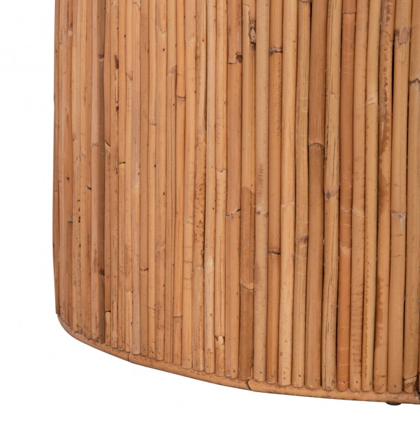 ΤΡΑΠΕΖΙ ΤΡΑΠΕΖΑΡΙΑΣ FB99884 ΦΥΣΙΚΟ RATTAN ΣΕ ΦΥΣΙΚΟ ΧΡΩΜΑ Φ120x76Υεκ. 6