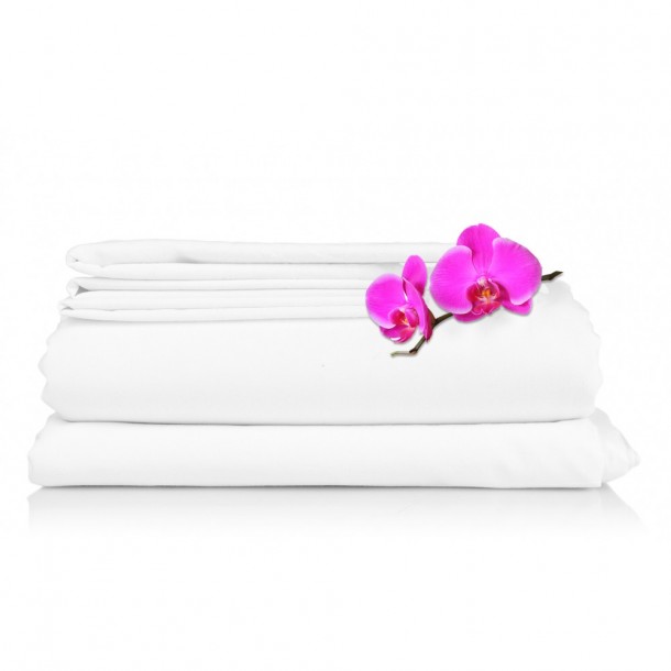 ΣΕΝΤΟΝΙ ΞΕΝΟΔΟΧΕΙΟΥ ΛΕΥΚΟ COTTON 144T 240X260 0