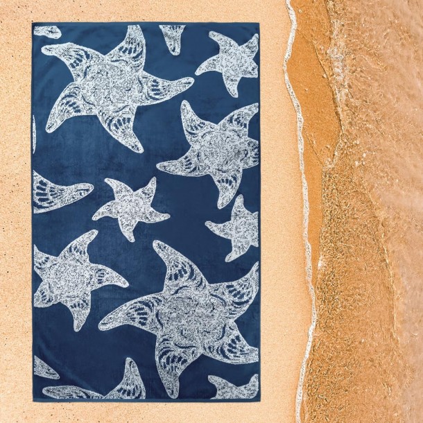 Πετσέτα Θαλάσσης Starfish Blue 86Χ160 0