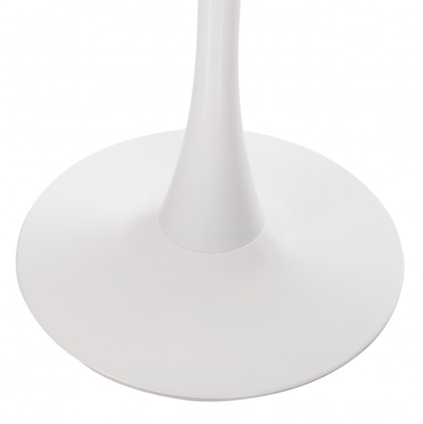 ΤΡΑΠΕΖΙ ΤΡΑΠΕΖΑΡΙΑΣ FB99422.11 ΣΤΡΟΓΓΥΛΟ WHITE MARBLE Φ120x74Yεκ. 2