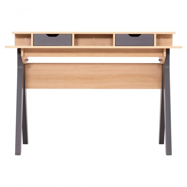 ΓΡΑΦΕΙΟ FB918290 ΜΕΛΑΜΙΝΗ ΣΕ SONAMA-ΓΚΡΙ 120x19-59x75-85,5ΥΥεκ. 2