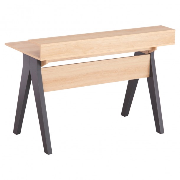 ΓΡΑΦΕΙΟ FB918290 ΜΕΛΑΜΙΝΗ ΣΕ SONAMA-ΓΚΡΙ 120x19-59x75-85,5ΥΥεκ. 4