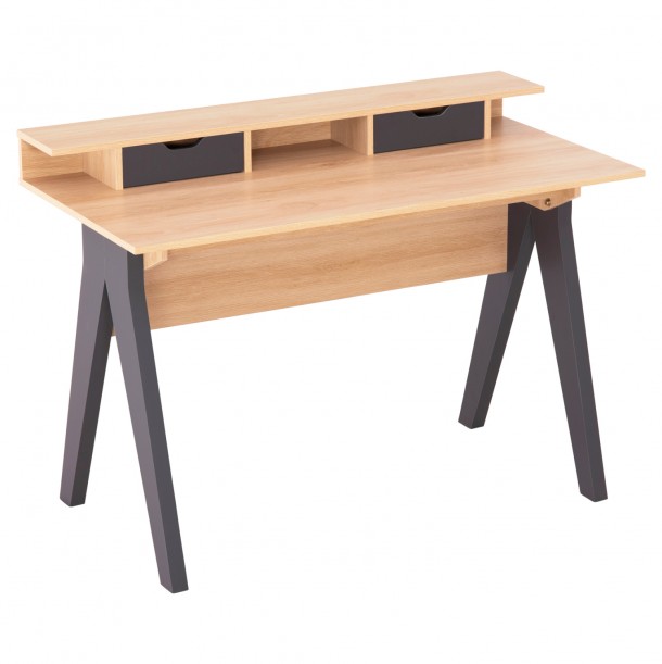 ΓΡΑΦΕΙΟ FB918290 ΜΕΛΑΜΙΝΗ ΣΕ SONAMA-ΓΚΡΙ 120x19-59x75-85,5ΥΥεκ. 0