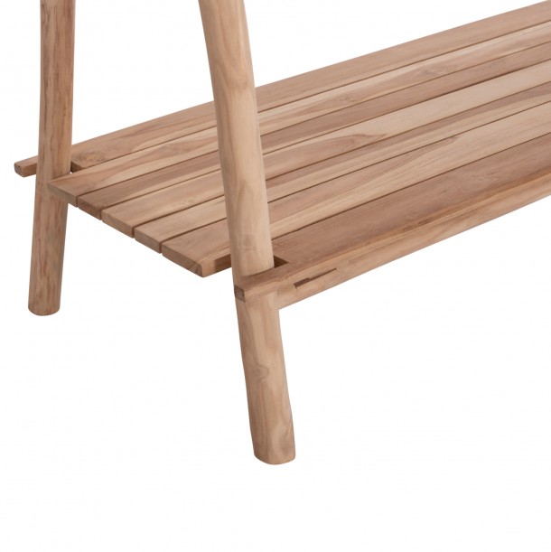ΕΠΙΠΛΟ ΕΙΣΟΔΟΥ FB99911 ΚΛΑΔΙΑ ΞΥΛΟΥ TEAK-ΦΥΣΙΚΟ 130,5x53x152Υεκ. 7