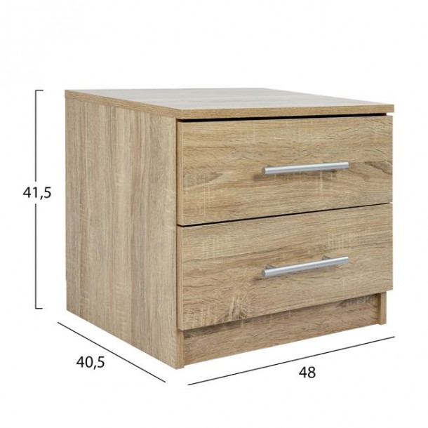 ΚΟΜΟΔΙΝΟ ΜΕΛΑΜΙΝΗΣ FB92220.02 SONAMA 48X40,5X41,5 εκ. 1