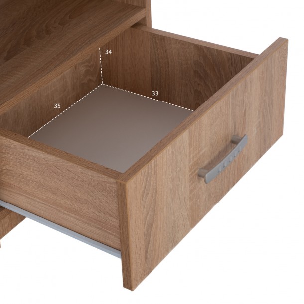ΣΕΤ ΚΡΕΒΑΤΟΚΑΜΑΡΑΣ 6ΤΜΧ FB911759 ΜΕΛΑΜΙΝΗ SONAMA OAK-ΓΙΑ ΣΤΡΩΜΑ 160x200εκ 4
