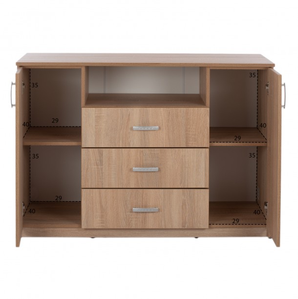 ΣΕΤ ΚΡΕΒΑΤΟΚΑΜΑΡΑΣ 6ΤΜΧ FB911759 ΜΕΛΑΜΙΝΗ SONAMA OAK-ΓΙΑ ΣΤΡΩΜΑ 160x200εκ 6