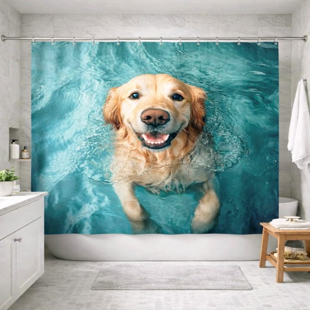 ΚΟΥΡΤΙΝΑ ΜΠΑΝΙΟΥ SUNNY PAWS 180X180 0