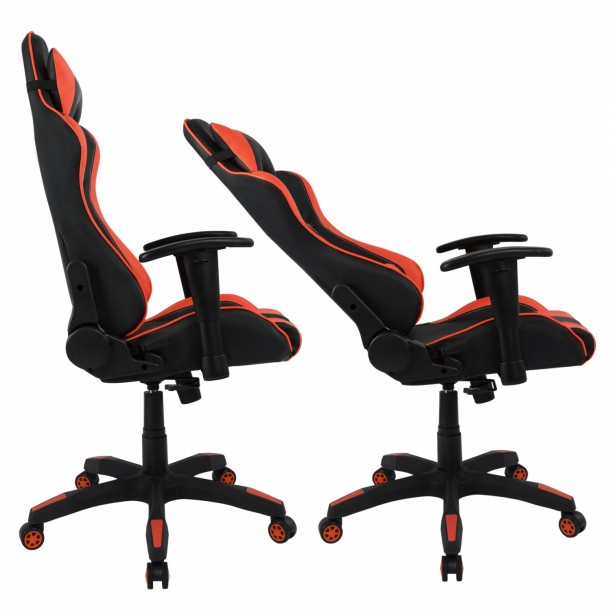 ΚΑΡΕΚΛΑ ΓΡΑΦΕΙΟΥ GAMING FB1062.01 ΜΑΥΡΟ ΚΟΚΚΙΝΟ PU 68,5 x 71,5 x 133,5 εκ. 3