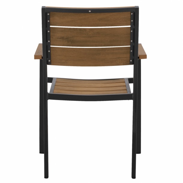 ΠΟΛΥΘΡΟΝΑ ΑΛΟΥΜΙΝΙΟΥ ΑΝΘΡΑΚΙ ΜΕ POLYWOOD FB95127.02 55x56x85Υεκ. 5