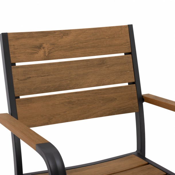 ΠΟΛΥΘΡΟΝΑ ΑΛΟΥΜΙΝΙΟΥ ΑΝΘΡΑΚΙ ΜΕ POLYWOOD FB95127.02 55x56x85Υεκ. 7