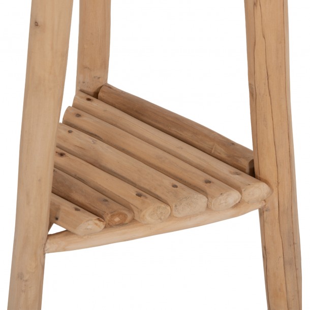 ΚΑΛΟΓΕΡΟΣ ΜΕ 3 ΚΟΛΩΝΕΣ FB94881 ΞΥΛΟ TEAK ΣΕ ΦΥΣΙΚΟ 52x52x200Υεκ. 4