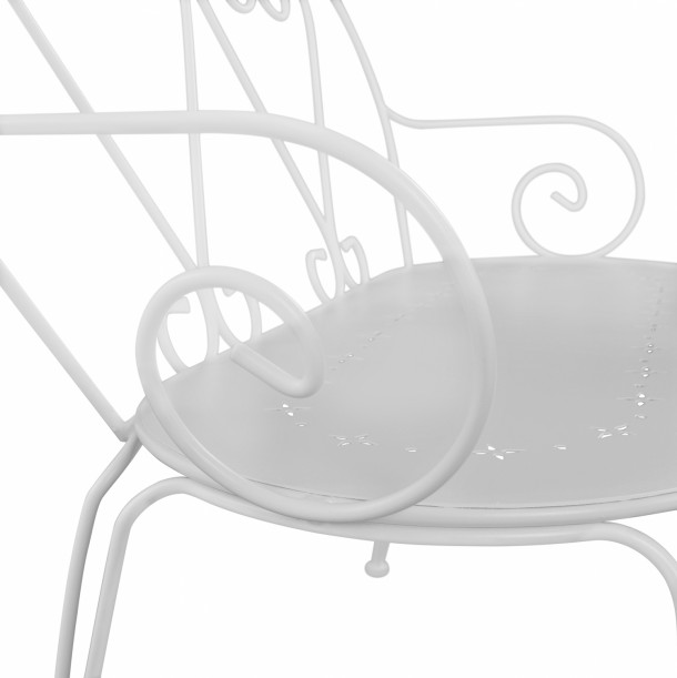 ΠΑΓΚΑΚΙ ΜΕΤΑΛΛΙΚΟ ΛΕΥΚΟ FB95014.02 104x58x87 cm 3