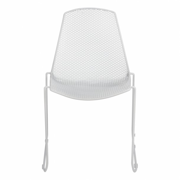 ΚΑΡΕΚΛΑ ΜΕΤΑΛΛΙΚΗ MESH ΛΕΥΚΗ FB98011.02 56x58,5x86cm 2