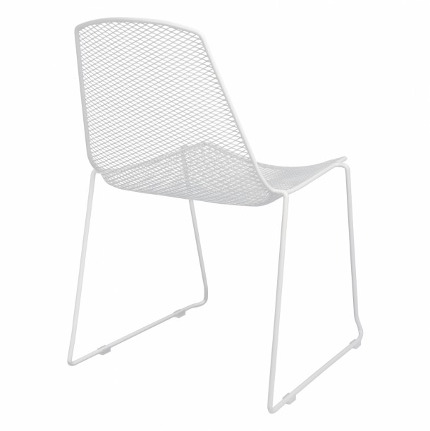 ΚΑΡΕΚΛΑ ΜΕΤΑΛΛΙΚΗ MESH ΛΕΥΚΗ FB98011.02 56x58,5x86cm 4