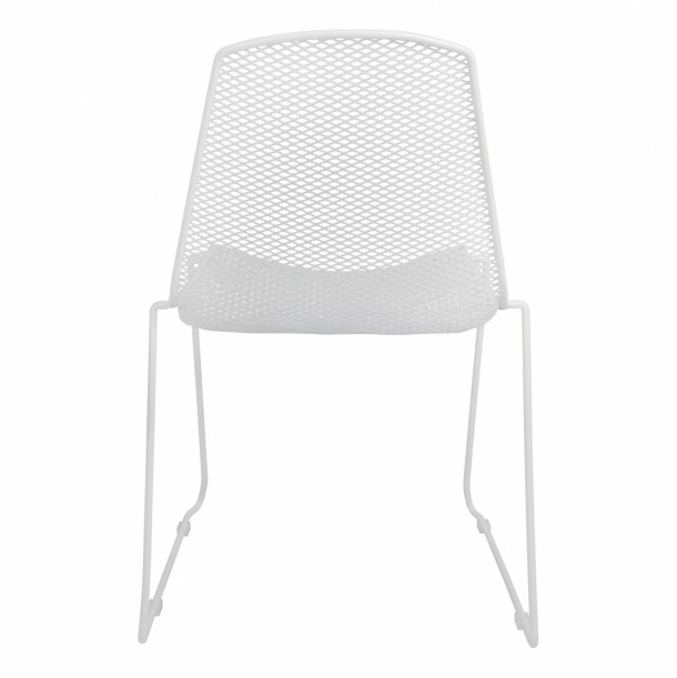 ΚΑΡΕΚΛΑ ΜΕΤΑΛΛΙΚΗ MESH ΛΕΥΚΗ FB98011.02 56x58,5x86cm 5