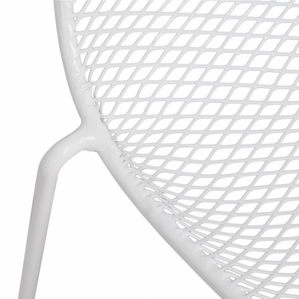 ΚΑΡΕΚΛΑ ΜΕΤΑΛΛΙΚΗ MESH ΛΕΥΚΗ FB98011.02 56x58,5x86cm 8