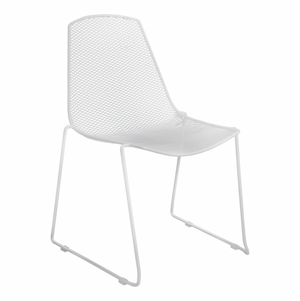 ΚΑΡΕΚΛΑ ΜΕΤΑΛΛΙΚΗ MESH ΛΕΥΚΗ FB98011.02 56x58,5x86cm 0