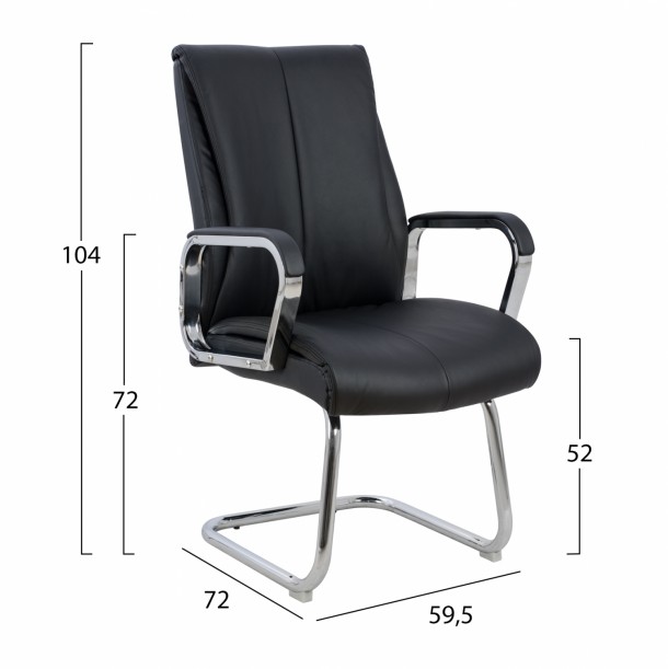 ΚΑΡΕΚΛΑ ΣΥΝΕΡΓΑΣΙΑΣ FB91094.01 ΜΑΥΡΗ 59,5x72x104 cm 1