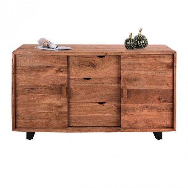 ΜΠΟΥΦΕΣ ΑΠΟ ΜΑΣΙΦ ΞΥΛΟ ΑΚΑΚΙΑΣ ΦΥΣΙΚΟ 160X45X92Υεκ.FB98184 5