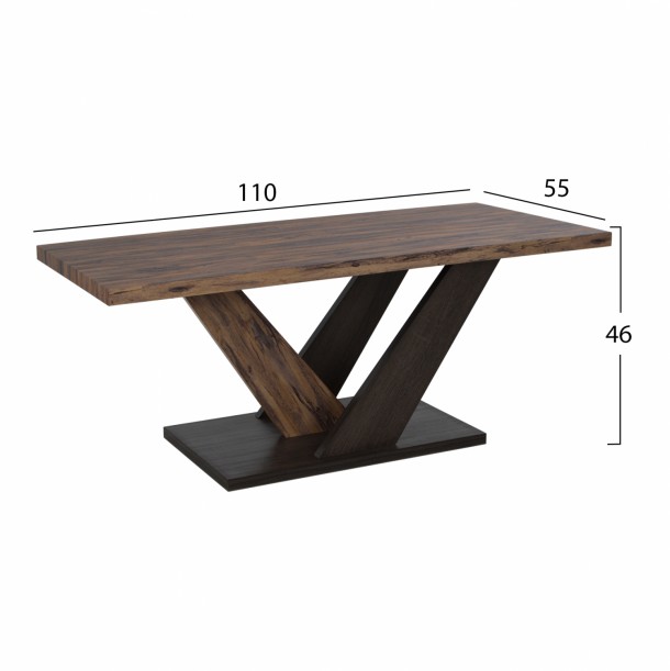 ΤΡΑΠΕΖΙ ΣΑΛΟΝΙΟΥ FB8106 ΚΑΡΥΔΙ ΚΑΙ OLD PINE 110X55X46 1