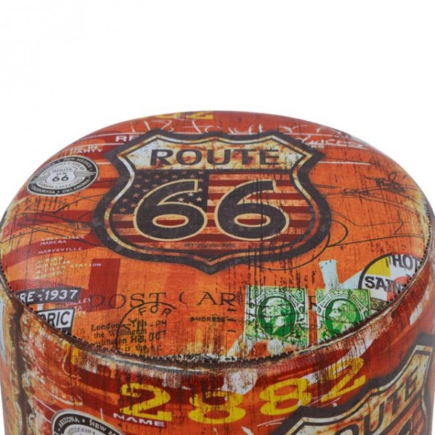ΣΚΑΜΠΩ ΑΠΟ PU ΜΕ 3 ΠΟΔΙΑ ΞΥΛΙΝΑ FB98155 ROUTE 66 Φ30Χ38Υεκ. 3