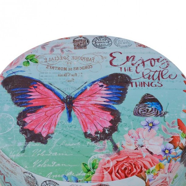 ΣΚΑΜΠΩ ΑΠΟ PU ΜΕ 4ΠΟΔΙΑ ΞΥΛΙΝΑ Φ39Χ48εκ FB98149 BUTTERFLY 4