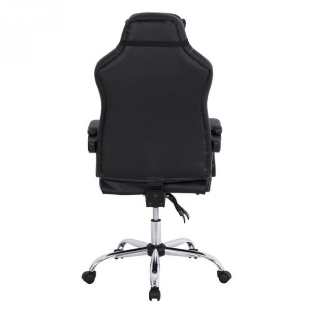 ΠΟΛΥΘΡΟΝΑ GAMING FB1055.08 SYNCHRO ΜΑΥΡΟ ΚΑΙ ΓΑΛΑΖΙΟ PU 66x67x130 cm 6